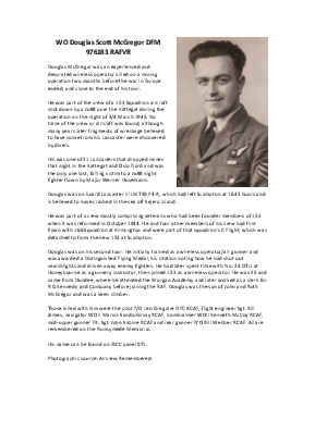 A preview of a PDF biography for McGregor, Douglas Scott